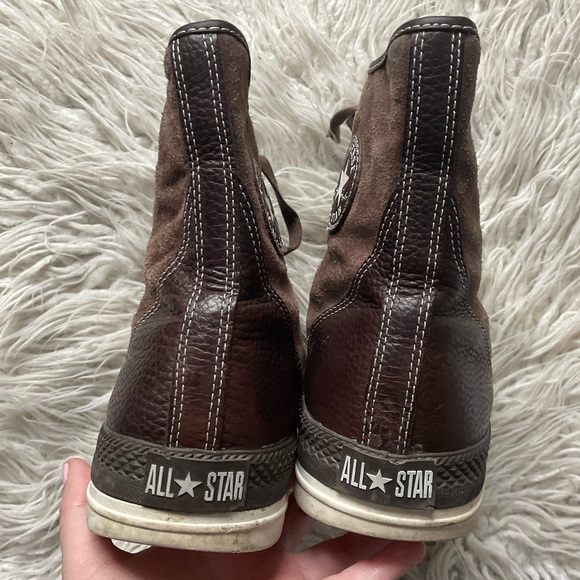 Converse Chocolate Brown Chuck Taylor Outsider Hi Suede Leather Lace-Up Boots 11 main image 7